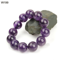 Cuarzo de cristal morado uva natural pulseras mujer joyería cristal